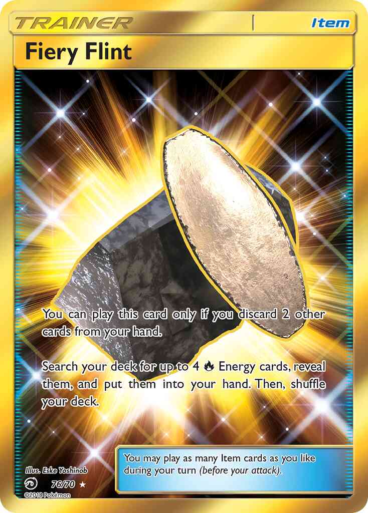 Fiery Flint - 76/70 - Rare Secret [sm75-76] [Secret]