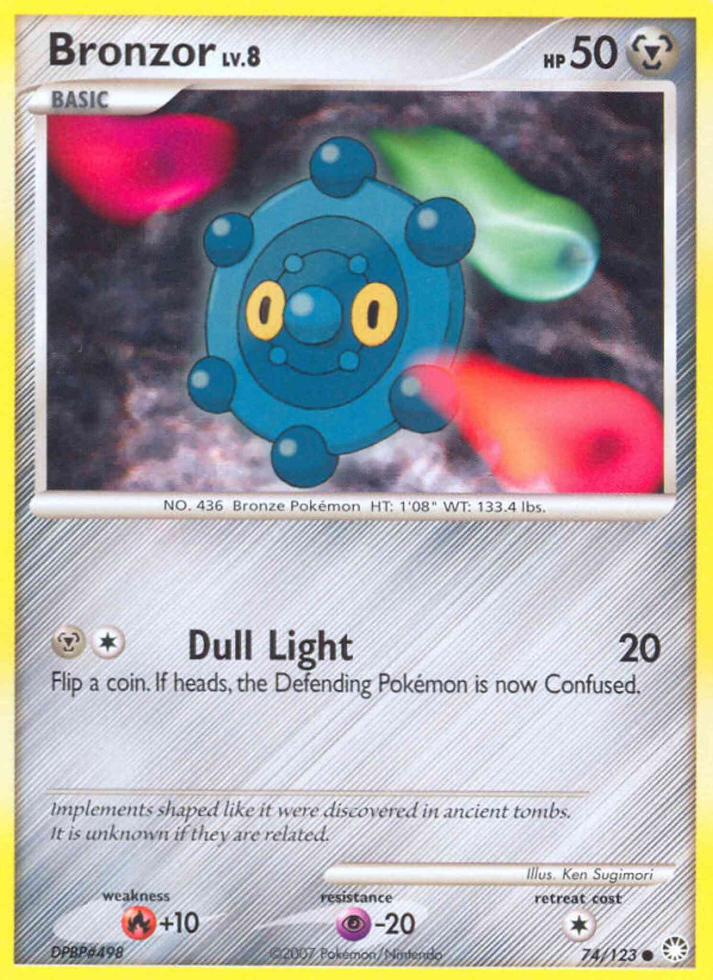 Bronzor - 74/123 - Common [dp2-74] [Reverse Holo]