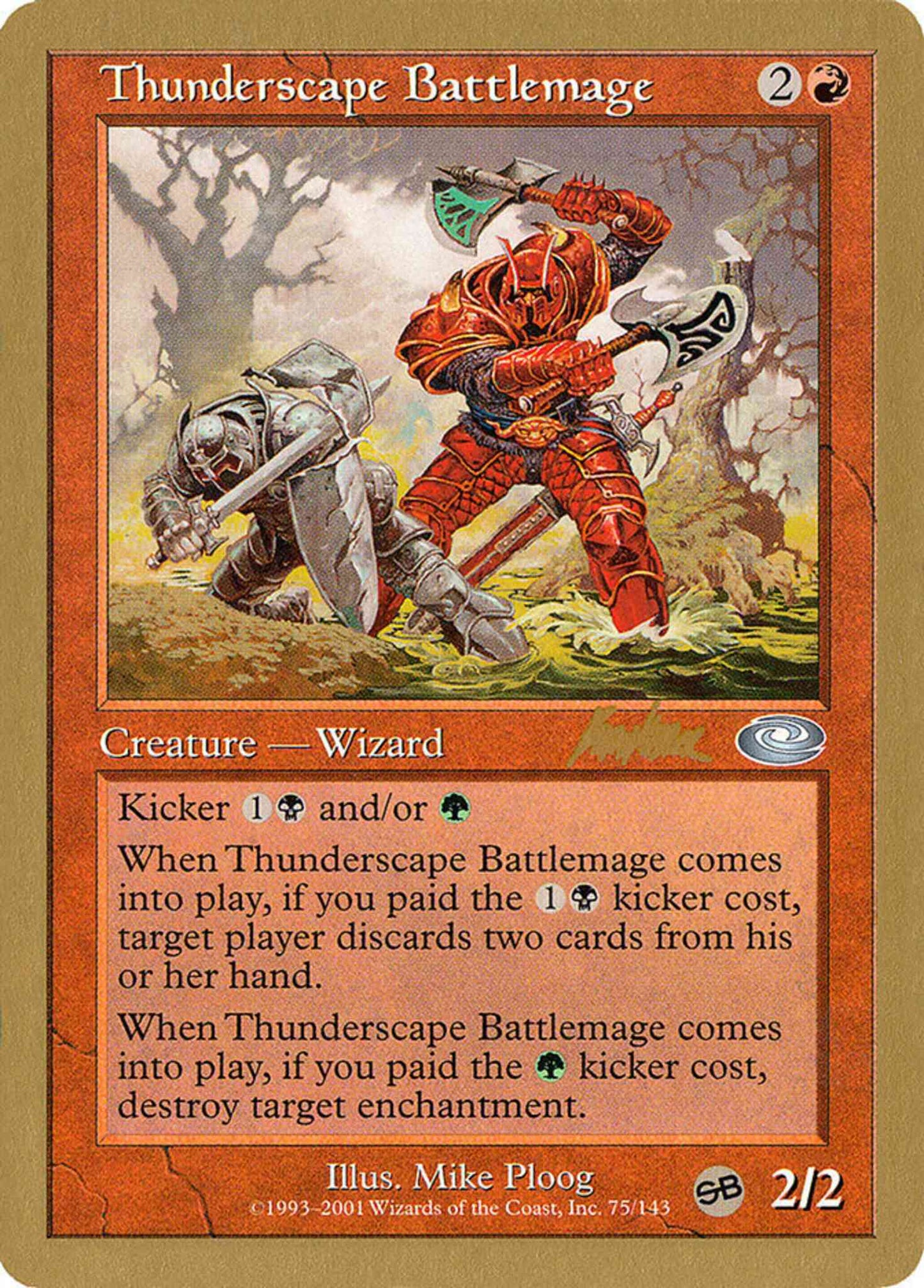 Thunderscape Battlemage [bk75sb] [World Championship Decks 2002] [Non-Foil]