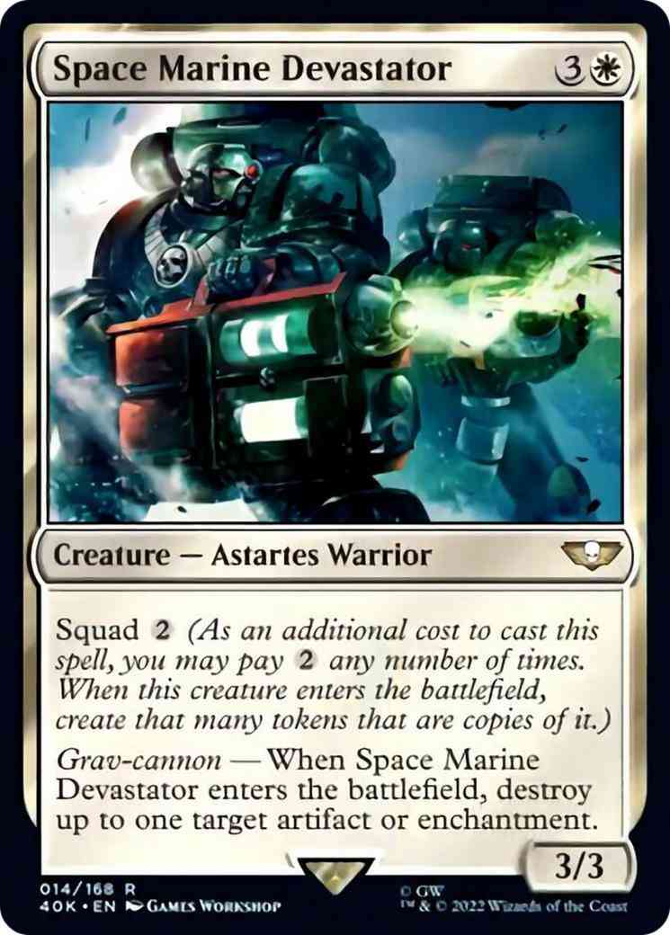 Space Marine Devastator [14] [Universes Beyond: Warhammer 40,000] [Non-Foil]