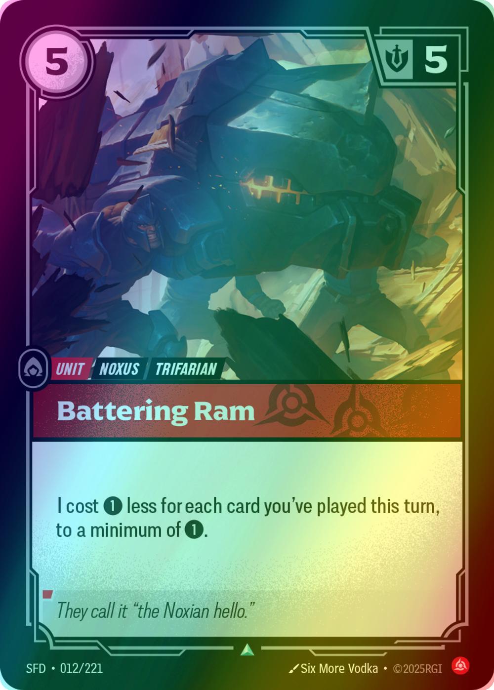 Battering Ram - 012/221 [Spiritforged] [Foil]