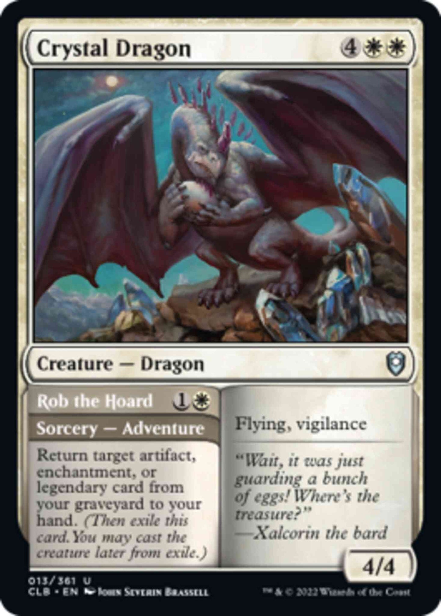 Crystal Dragon // Rob the Hoard [13] [Commander Legends: Battle for Baldur's Gate] [Non-Foil]