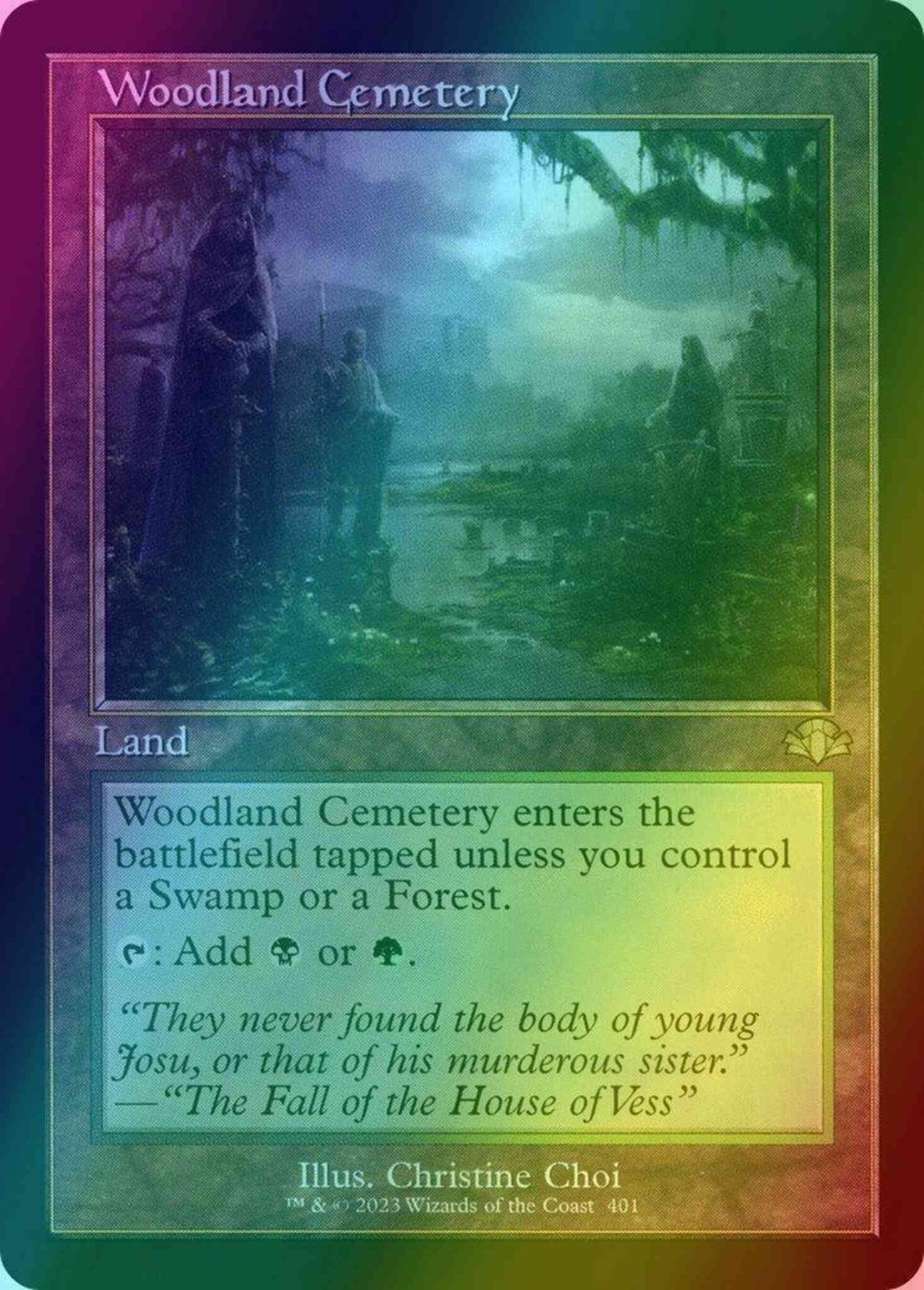 Woodland Cemetery [401] [Retro Frame] [Dominaria Remastered] [Foil]