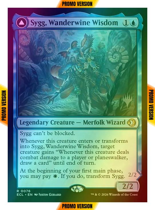Sygg, Wandewine Wisdom // Sygg, Wanderbrine Shield [76p] [Promo Pack] [Lorwyn Eclipsed: Promos] [Foil]