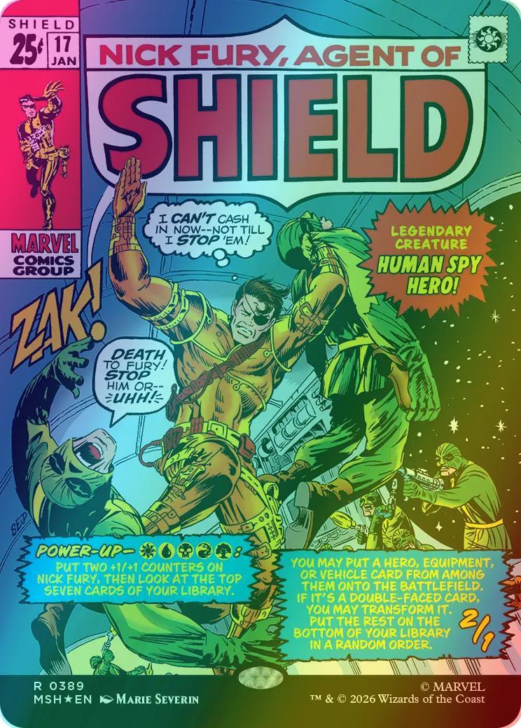 Nick Fury, Agent of S.H.I.E.L.D. [389] [Borderless] [Classic Comic] [Marvel Super Heroes] [Foil]