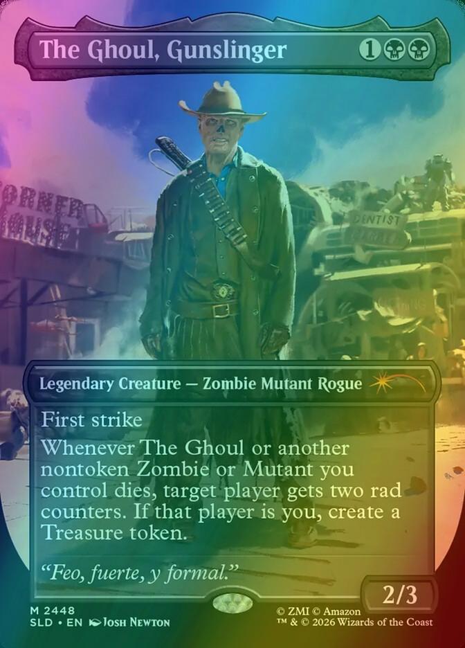 The Ghoul, Gunslinger [2448] [Borderless] [Fallout: Beyond Vault 33] [Secret Lair Drop] [Foil]
