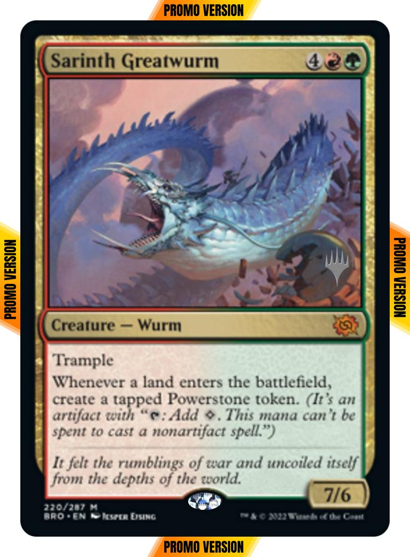 Sarinth Greatwurm [220p] [Promo Pack] [The Brothers' War: Promos] [Non-Foil]
