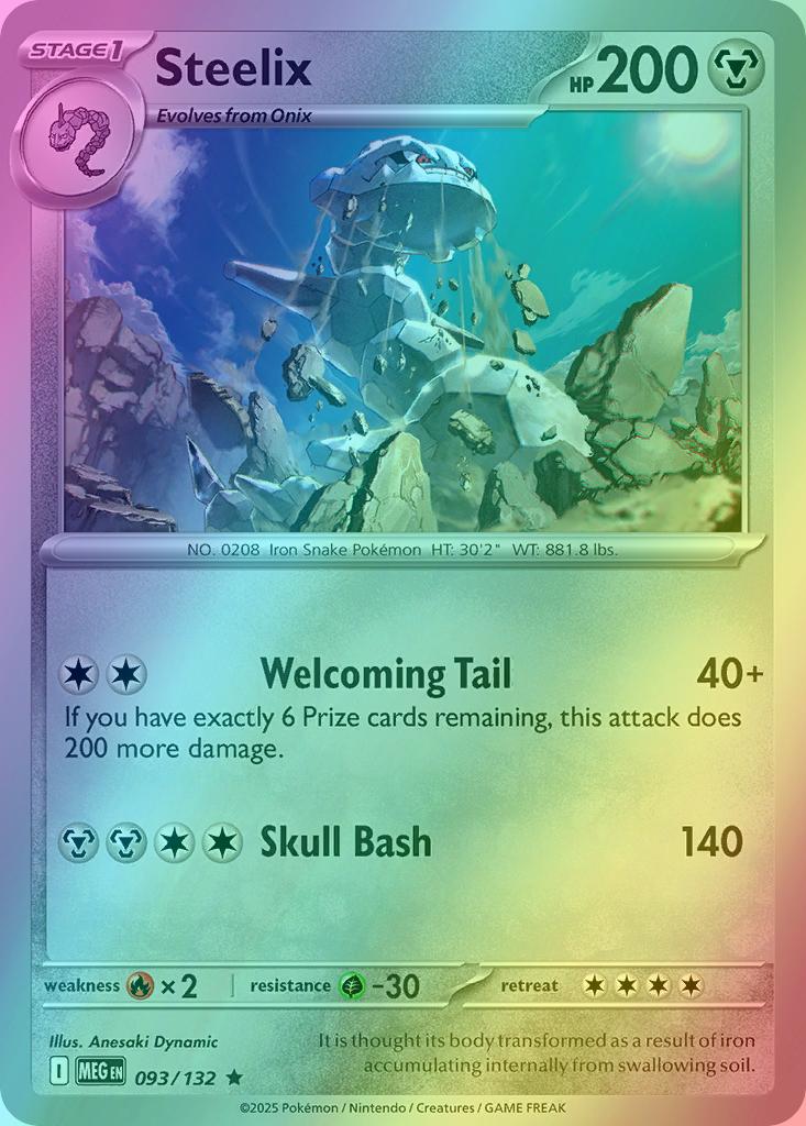 Steelix - 093/132 - Rare [me01-093] [Reverse Holo]