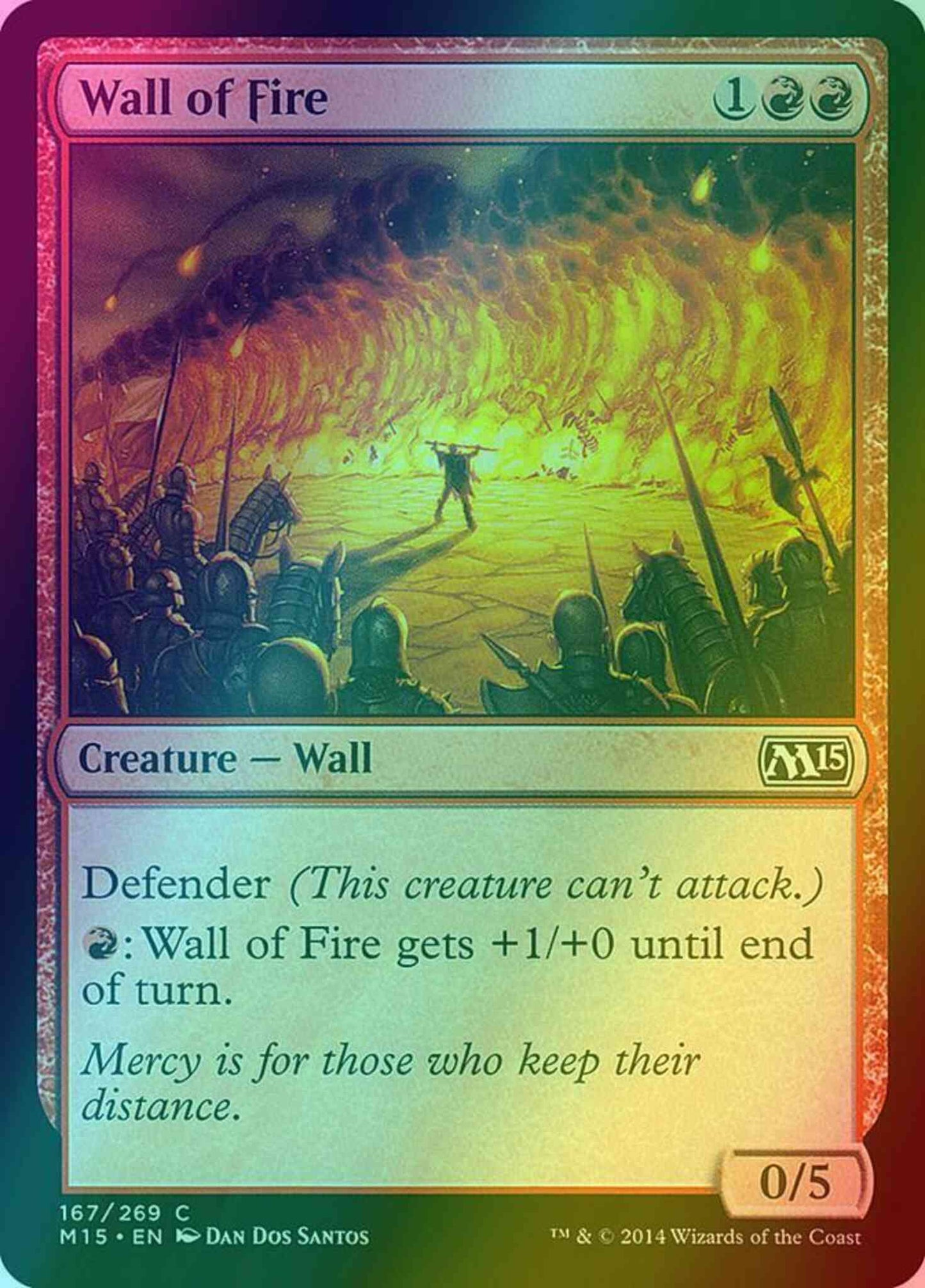 Wall of Fire [167] [Magic 2015] [Foil]