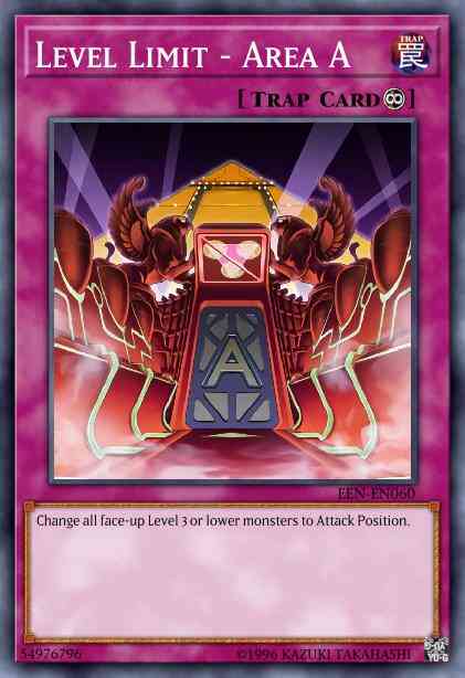 Level Limit - Area A - DR04-EN120 - Rare - Unlimited