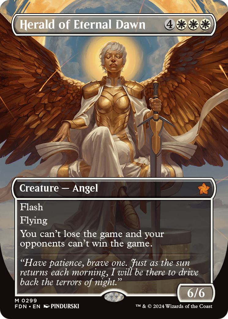 Herald of Eternal Dawn [299] [Borderless] [Foundations] [Non-Foil]