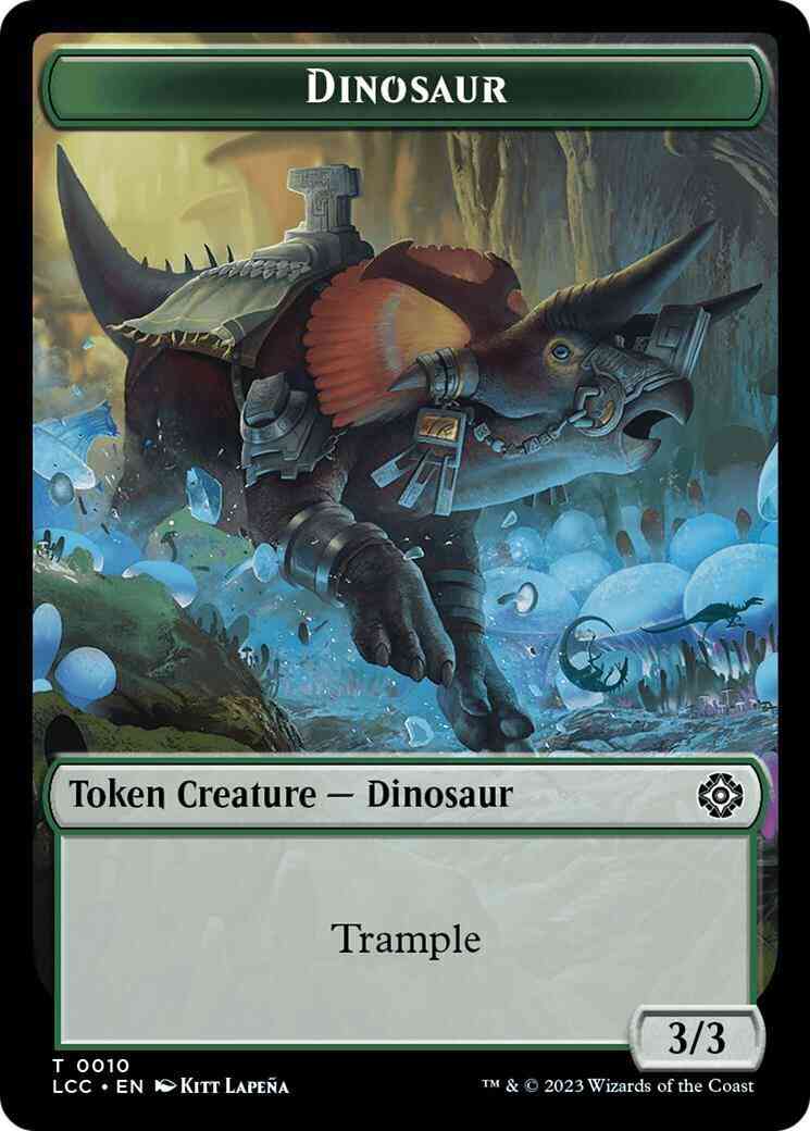 Dinosaur Token (10) // The Monarch Token (18) [The Lost Caverns of Ixalan: Commander: Tokens] [Non-Foil]