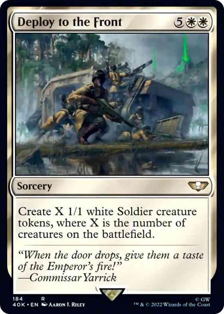 Deploy to the Front [184] [Universes Beyond: Warhammer 40,000] [Non-Foil]