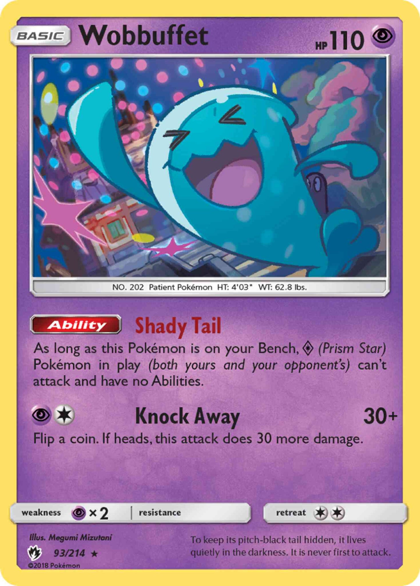 Wobbuffet - 93/214 - Rare [sm8-93] [Non-Holo]