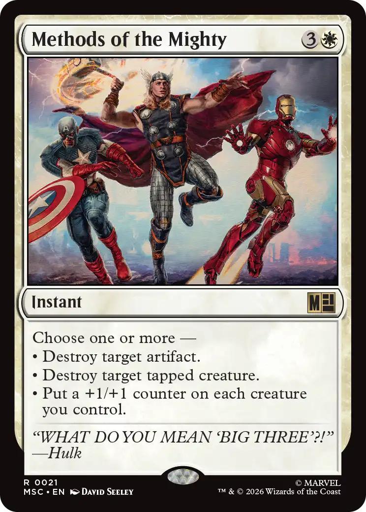 Methods of the Mighty [21] [Marvel Super Heroes: Commander] [Non-Foil]