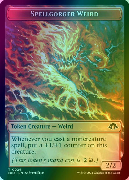 Eldrazi Spawn Token (02) // Spellgorger Weird Token (24) [Modern Horizons 3: Tokens] [Foil]