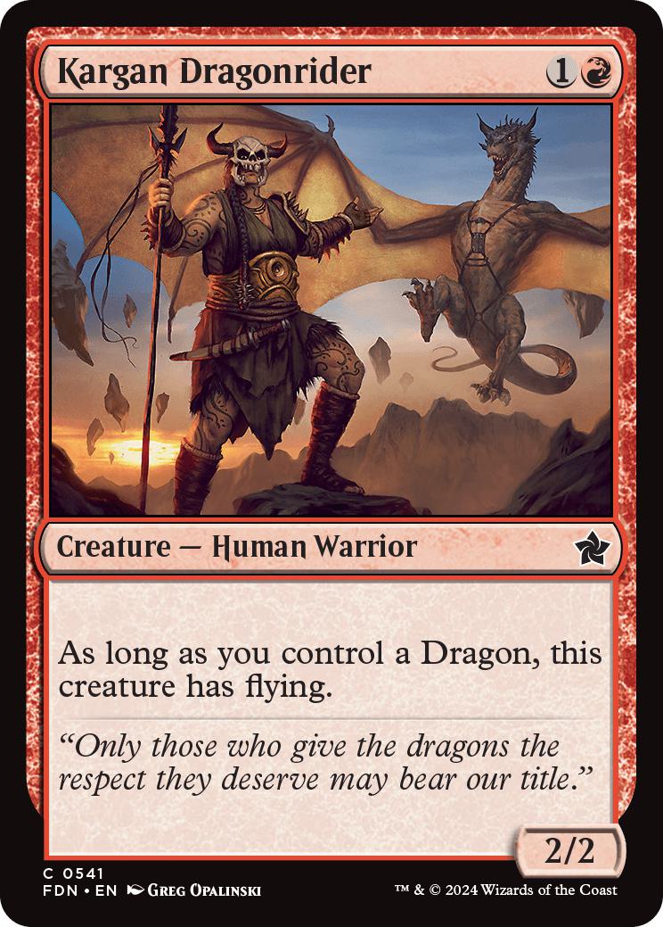 Kargan Dragonrider [541] [Foundations] [Non-Foil]