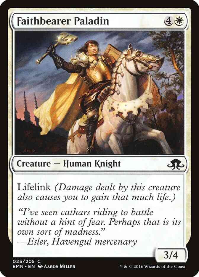Faithbearer Paladin [25] [Eldritch Moon] [Non-Foil]