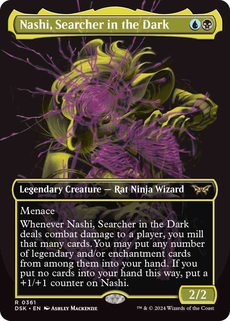 Nashi, Searcher in the Dark [361] [Borderless] [Double Exposure] [Duskmourn: House of Horror] [Non-Foil]