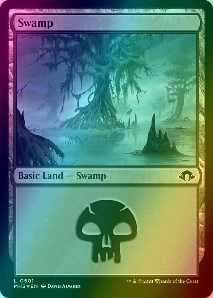 Swamp [501] [Modern Horizons 3] [Ripple Foil]