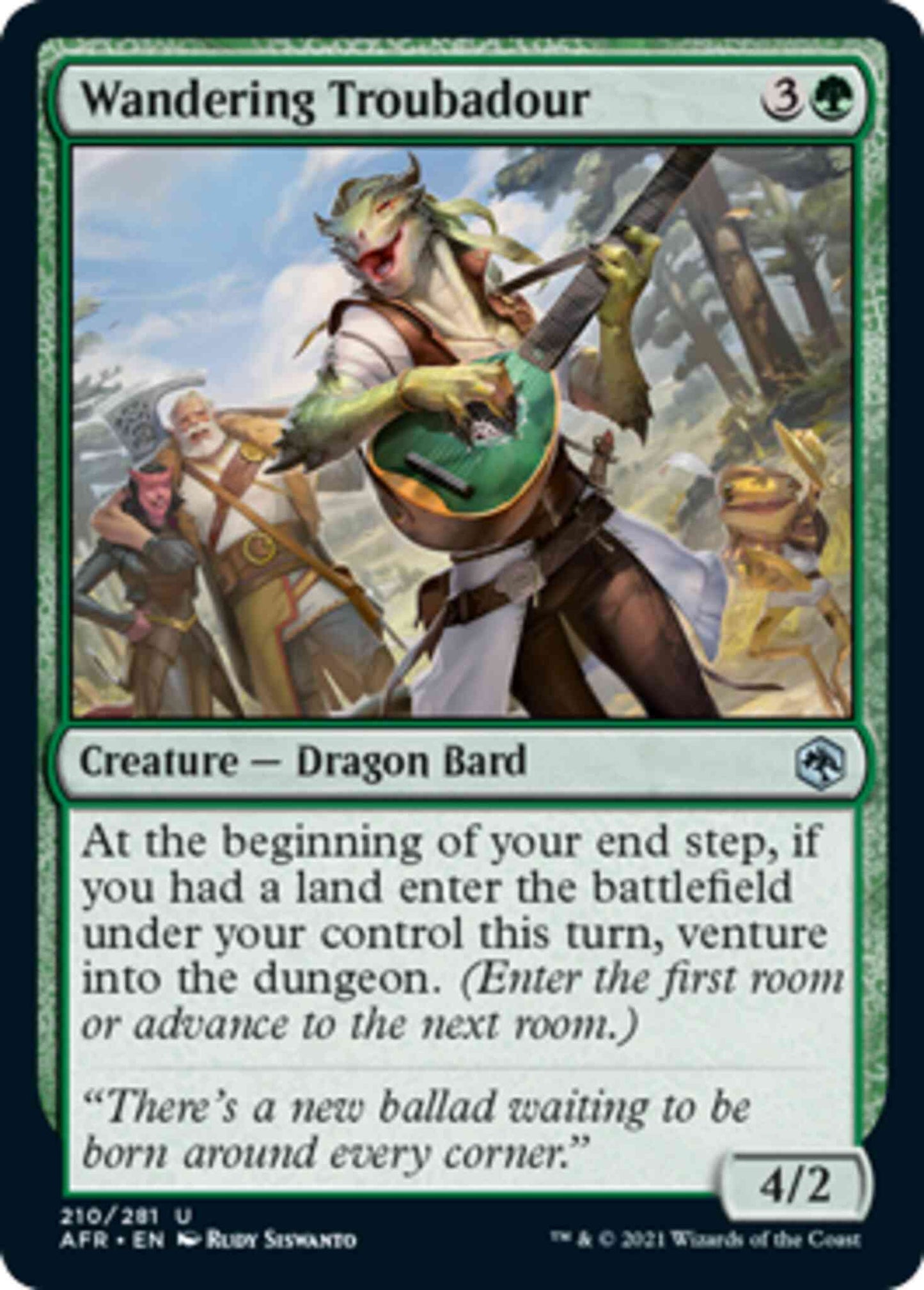 Wandering Troubadour [210] [Adventures in the Forgotten Realms] [Non-Foil]