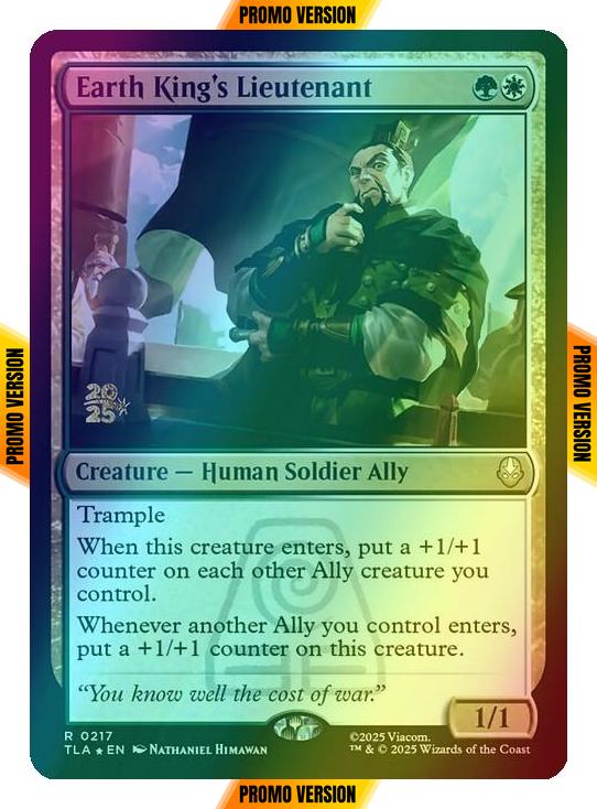 Earth King's Lieutenant [217s] [Prerelease] [Avatar: The Last Airbender: Promos] [Foil]