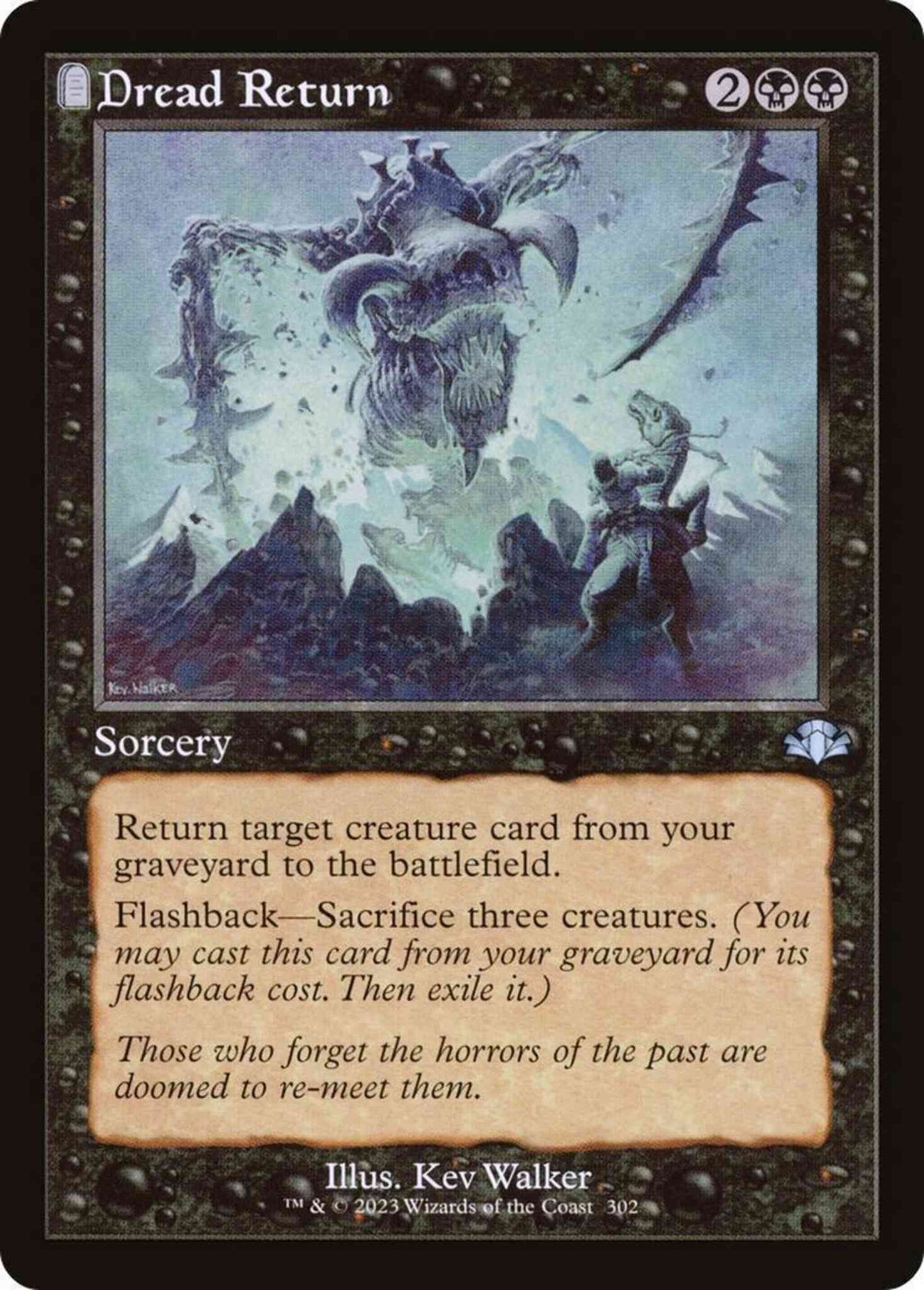Dread Return [302] [Retro Frame] [Dominaria Remastered] [Non-Foil]