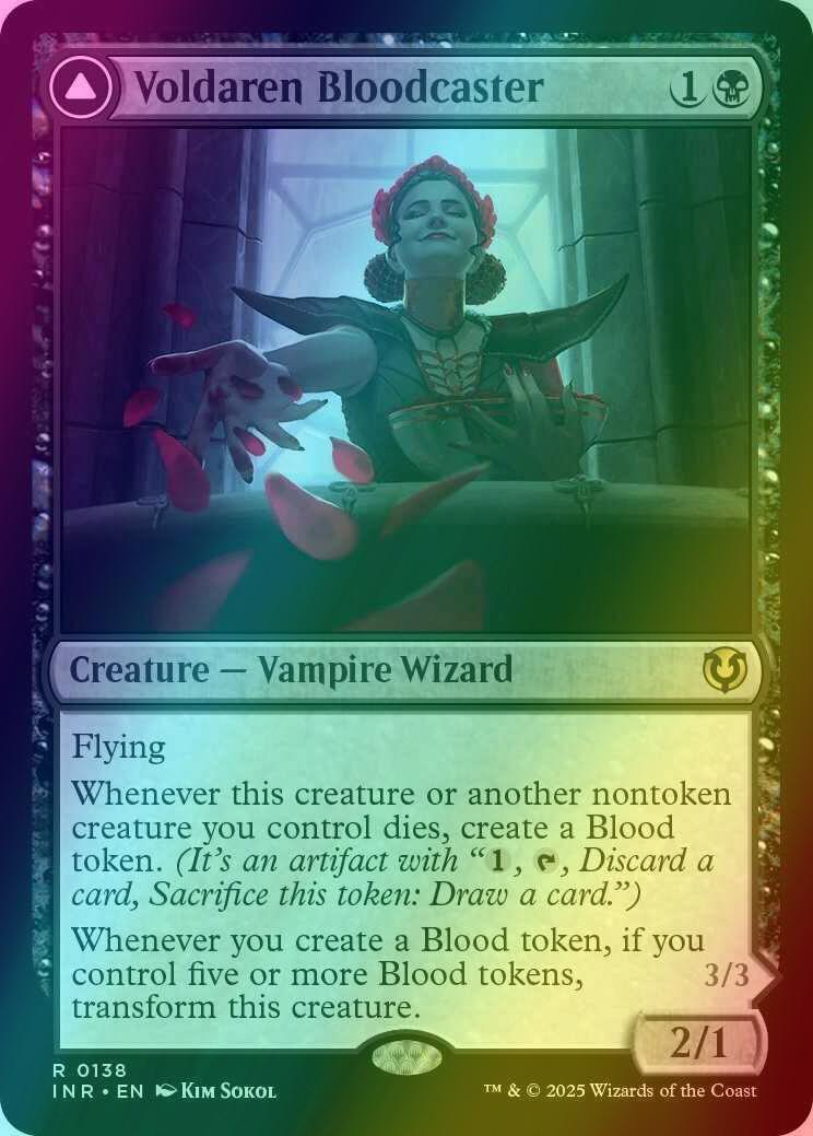 Voldaren Bloodcaster // Bloodbat Summoner [138] [Innistrad Remastered] [Foil]