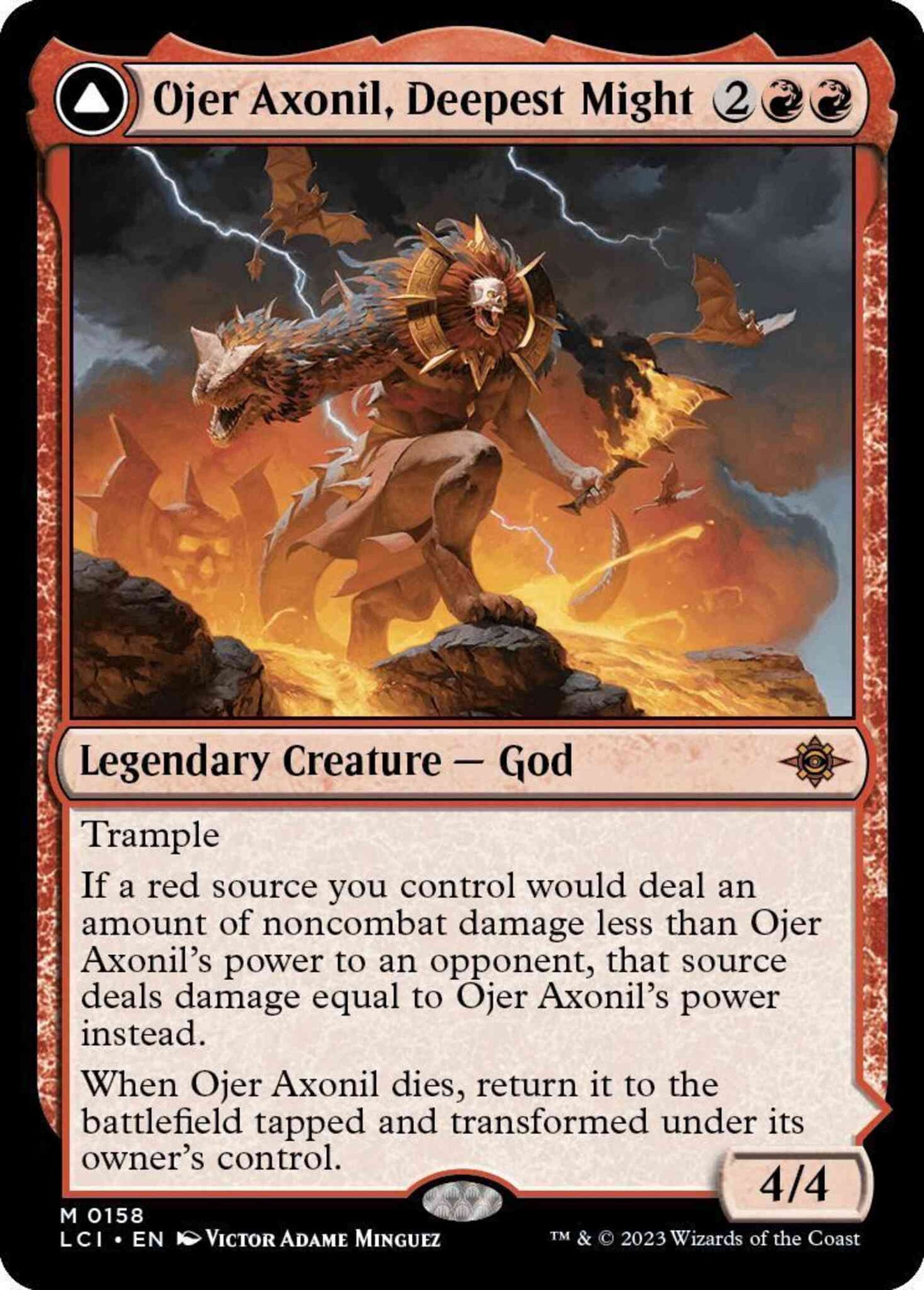 Ojer Axonil, Deepest Might // Temple of Power [158] [The Lost Caverns of Ixalan] [Non-Foil]