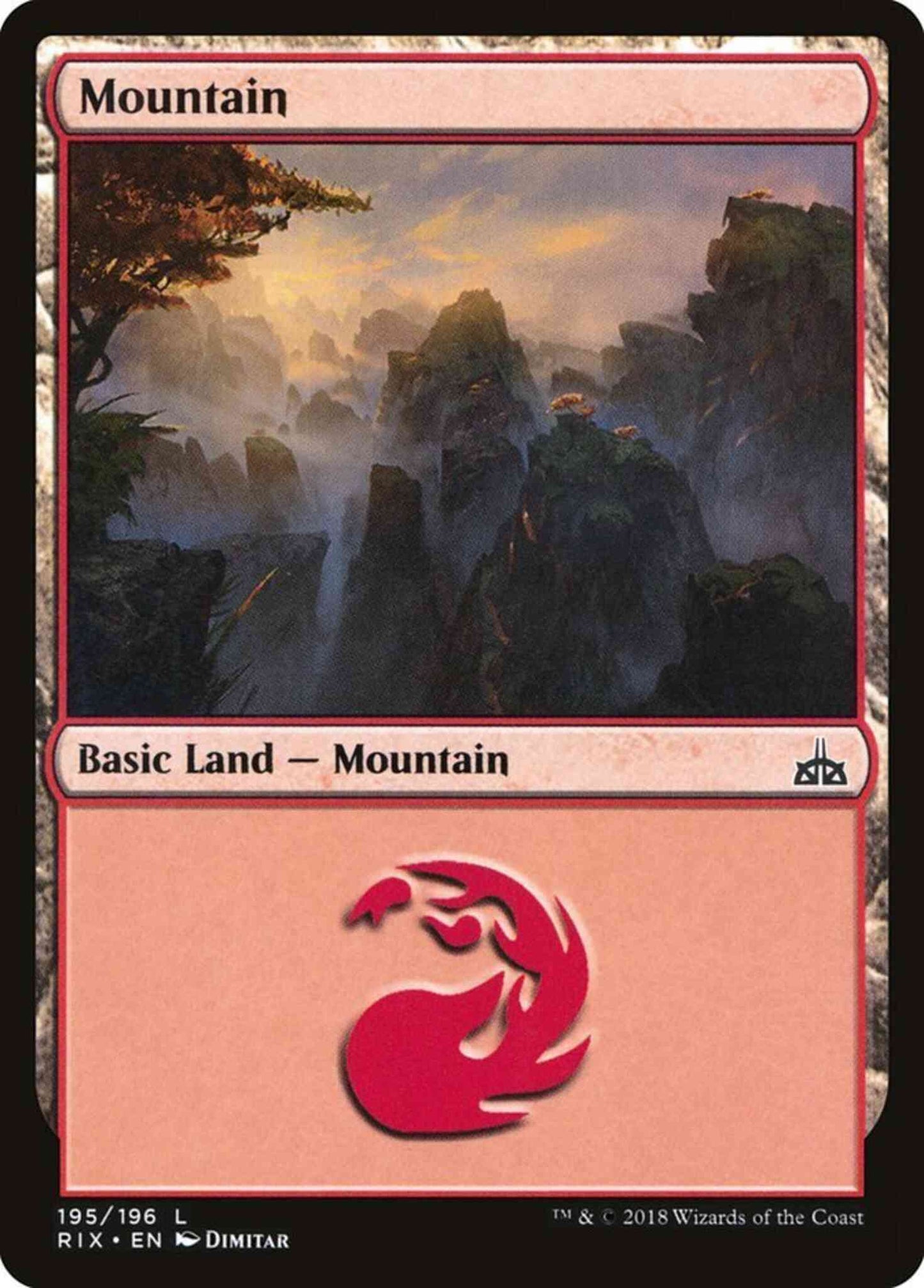 Mountain [195] [Rivals of Ixalan] [Non-Foil]