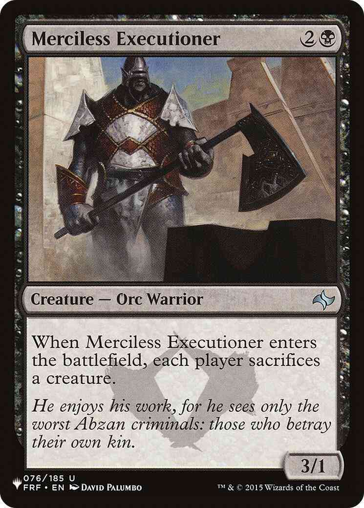 Merciless Executioner [FRF-76] [The List] [Non-Foil]