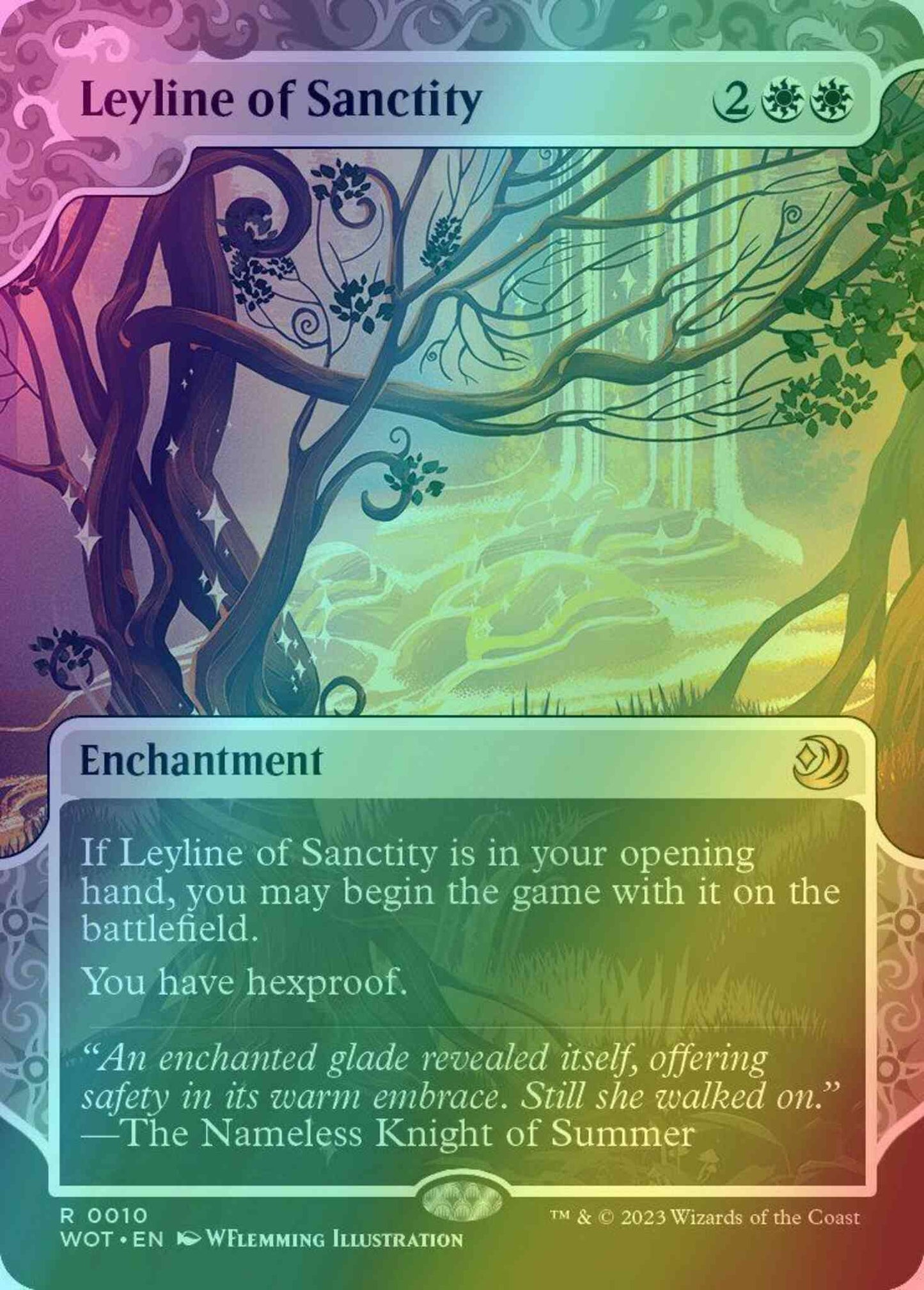Leyline of Sanctity [10] [Enchanting Tale Showcase] [Wilds of Eldraine: Enchanting Tales] [Foil]