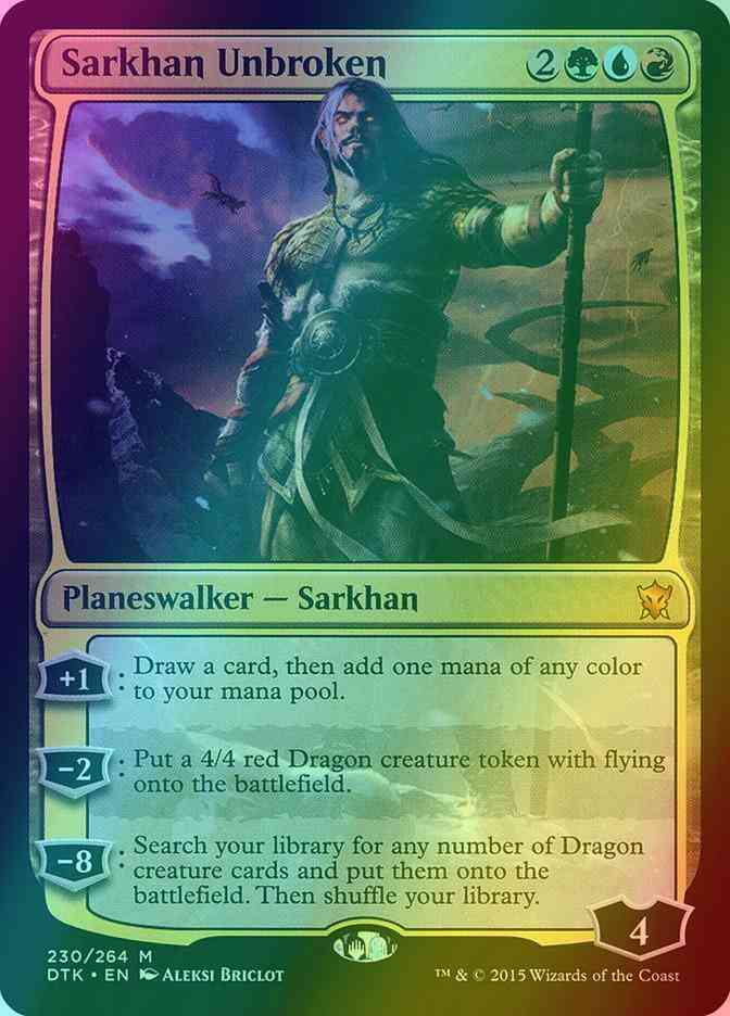 Sarkhan Unbroken [230] [Dragons Of Tarkir] [Foil]