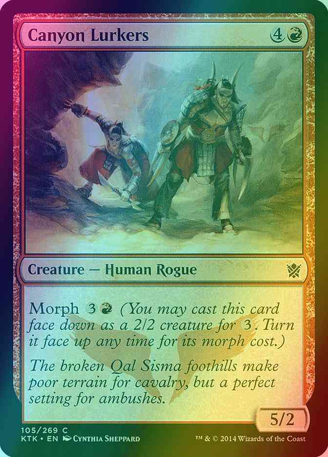 Canyon Lurkers [105] [Khans Of Tarkir] [Foil]