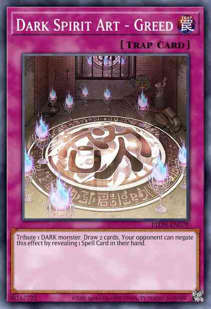 Dark Spirit Art - Greed - PTDN-EN070 - Rare - Unlimited