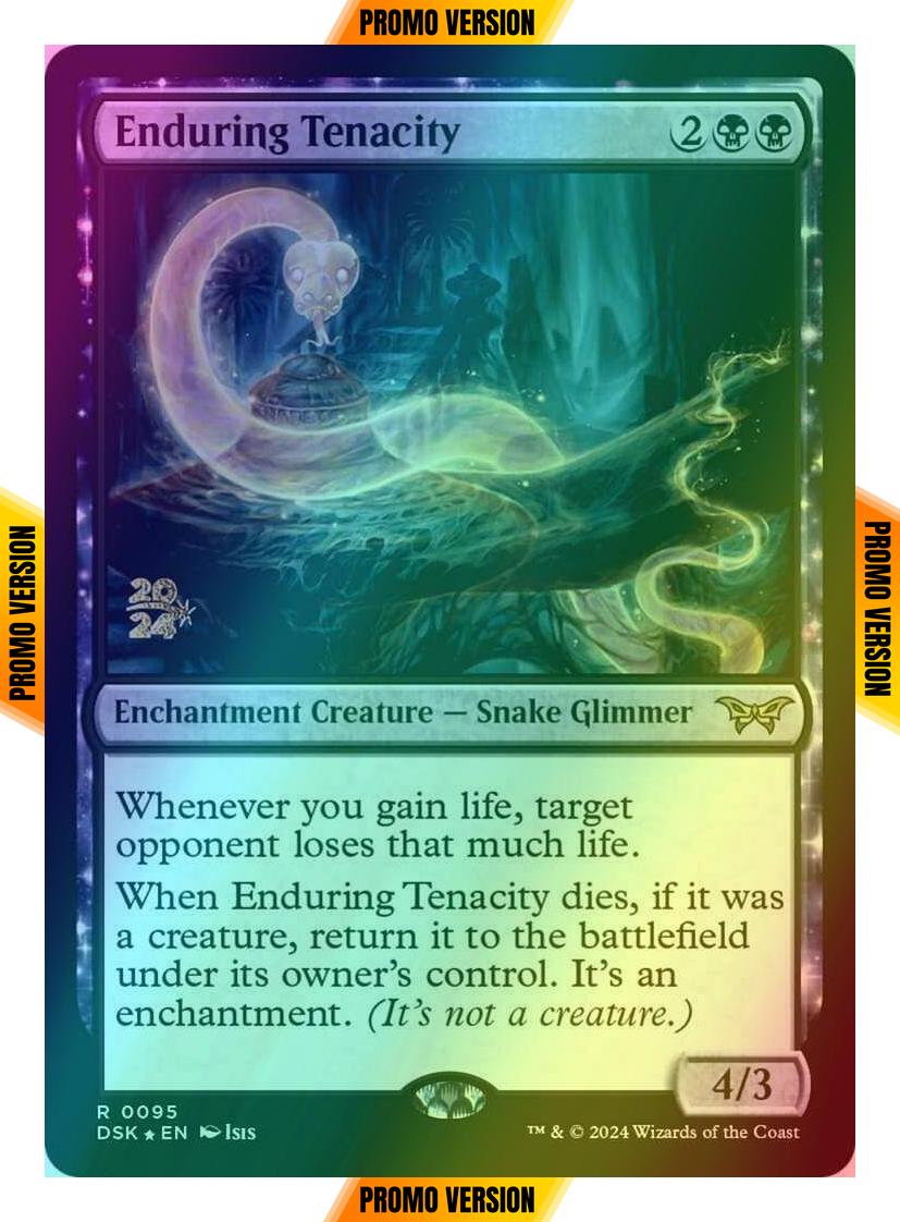 Enduring Tenacity [95s] [Prerelease] [Duskmourn: House of Horror: Promos] [Foil]