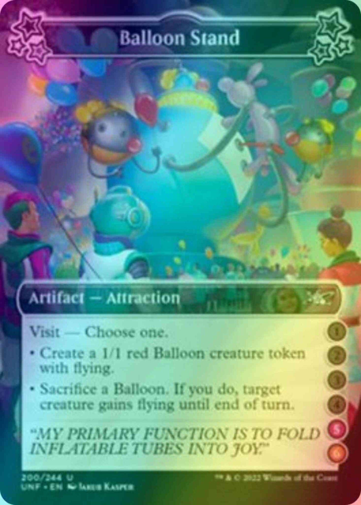 Balloon Stand (5/6) [200d] [Borderless] [Unfinity] [Foil]