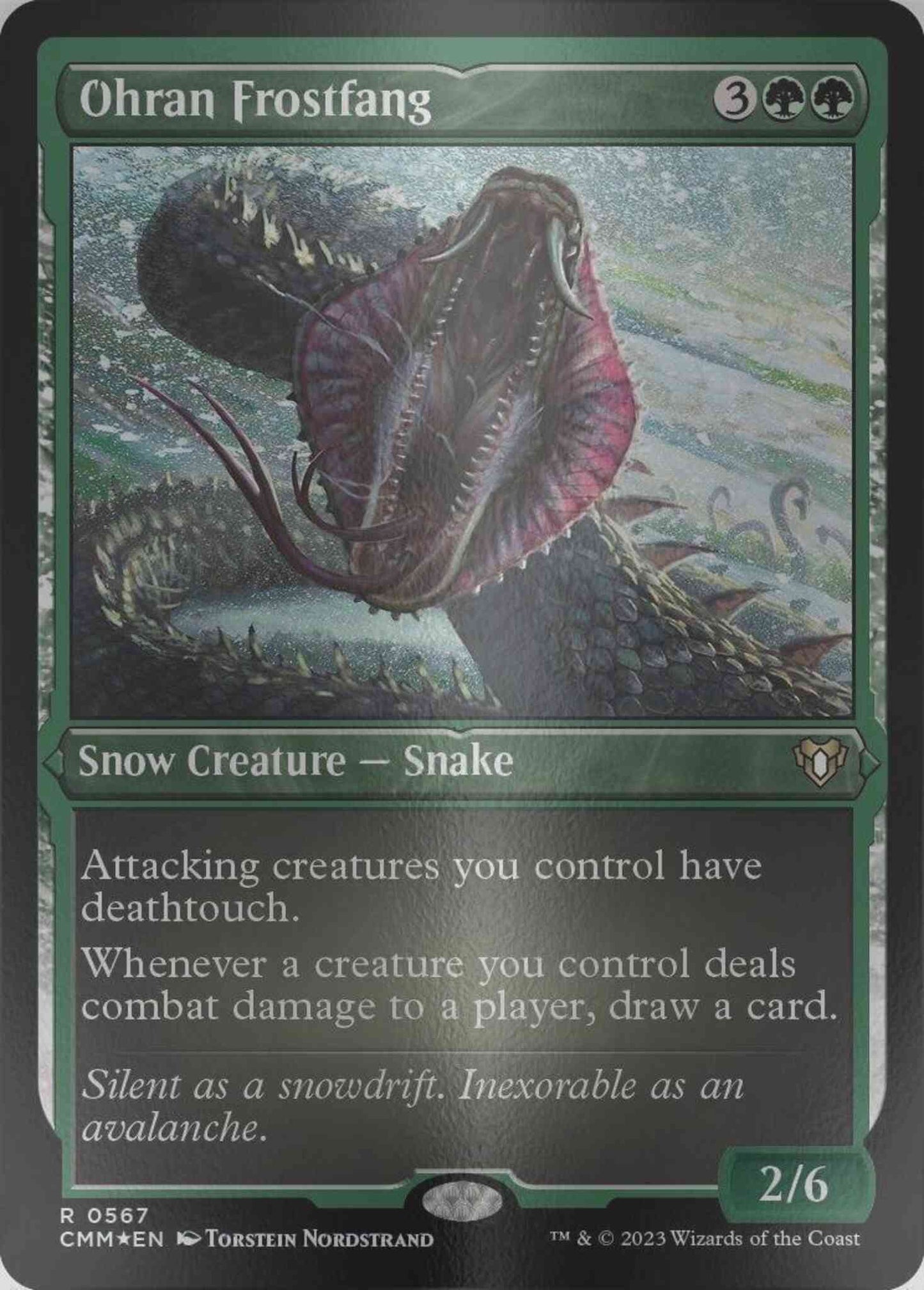Ohran Frostfang [567] [Commander Masters] [Etched Foil]