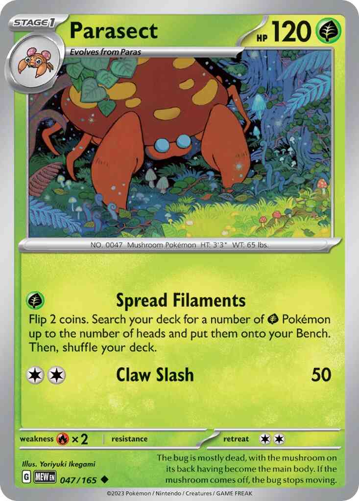 Parasect - 047/165 - Uncommon [sv035-047] [Non-Holo]