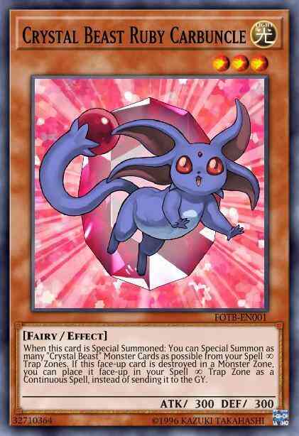Crystal Beast Ruby Carbuncle - RYMP-EN040 - Super Rare - Unlimited