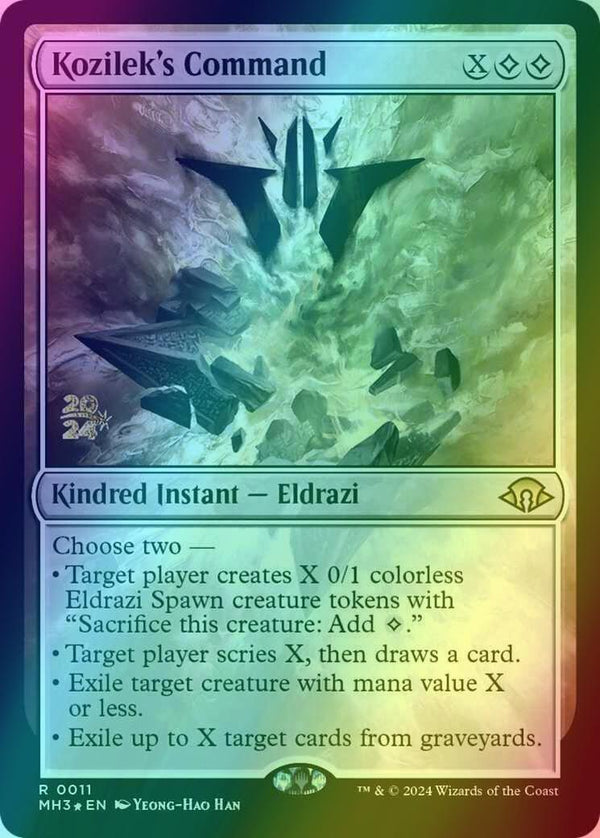 Kozilek's Command [11s] [Prerelease] [Modern Horizons 3: Promos] [Foil]