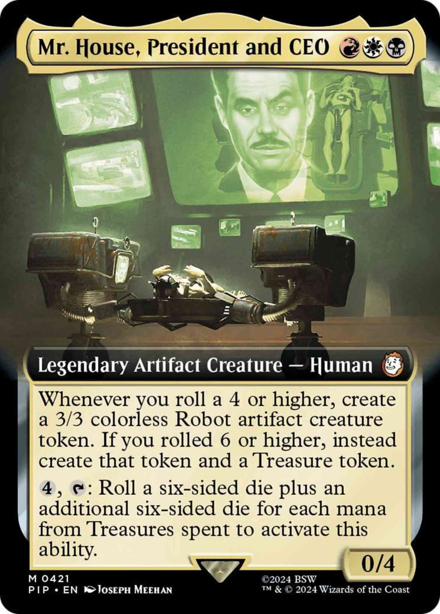 Mr. House, President and CEO [421] [Extended Art] [Fallout] [Non-Foil]