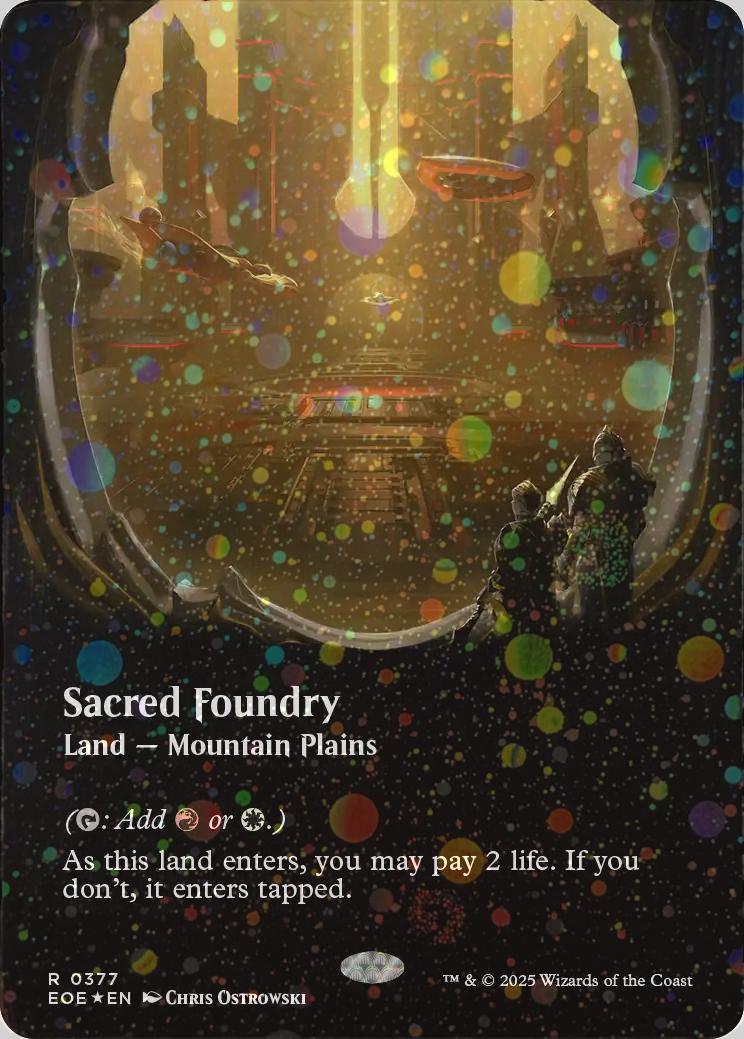 Sacred Foundry [377] [Borderless] [Viewport] [Edge of Eternities] [Galaxy Foil]