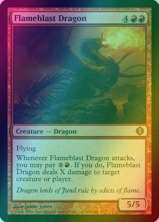 Flameblast Dragon [100] [Shards Of Alara] [Foil]