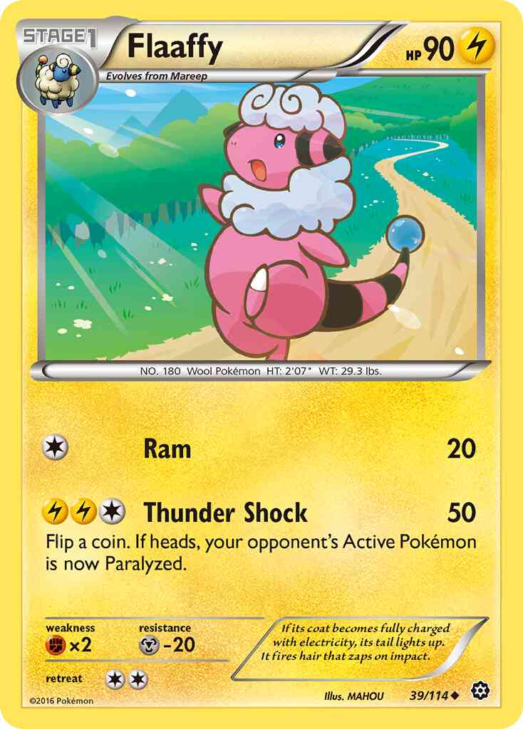 Flaaffy - 39/114 - Uncommon [xy11-39] [Non-Holo]