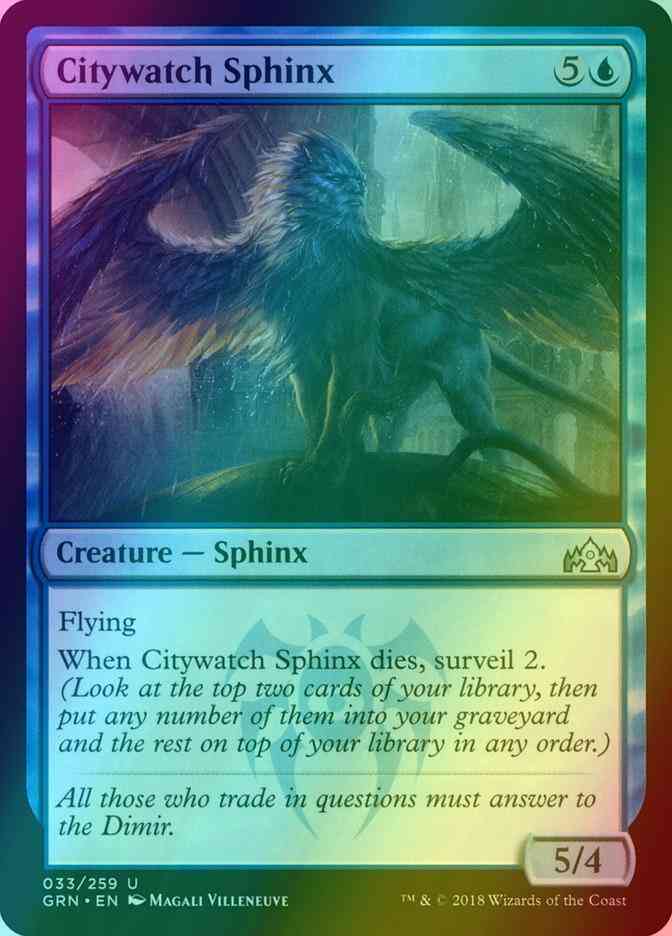Citywatch Sphinx [33] [Guilds of Ravnica] [Foil]
