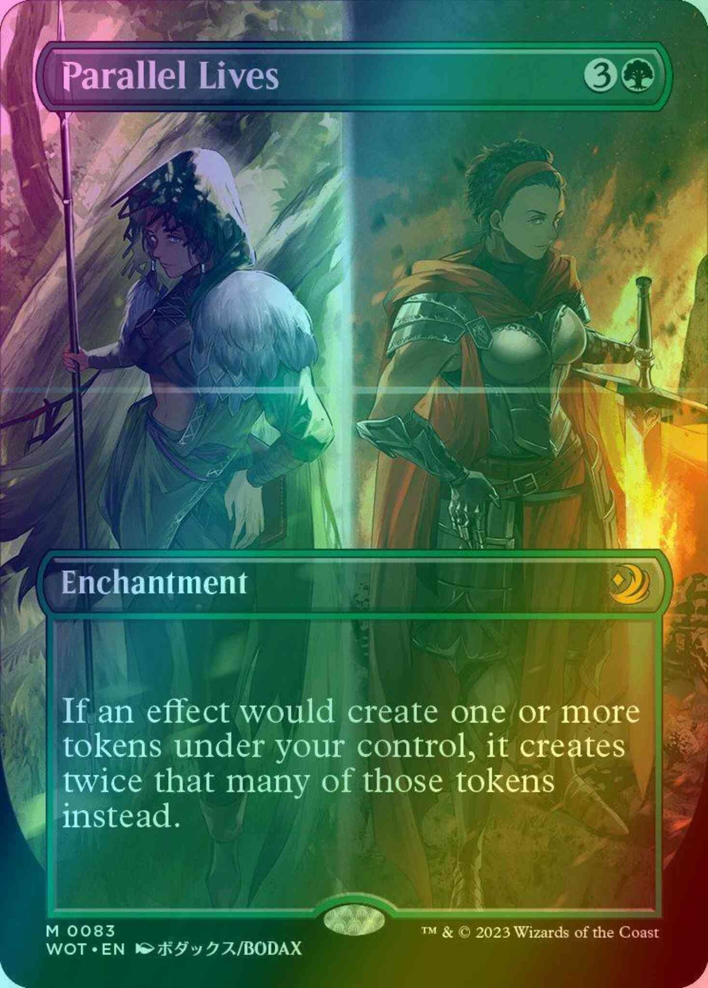 Parallel Lives [83] [Borderless] [Anime] [Wilds of Eldraine: Enchanting Tales] [Foil]