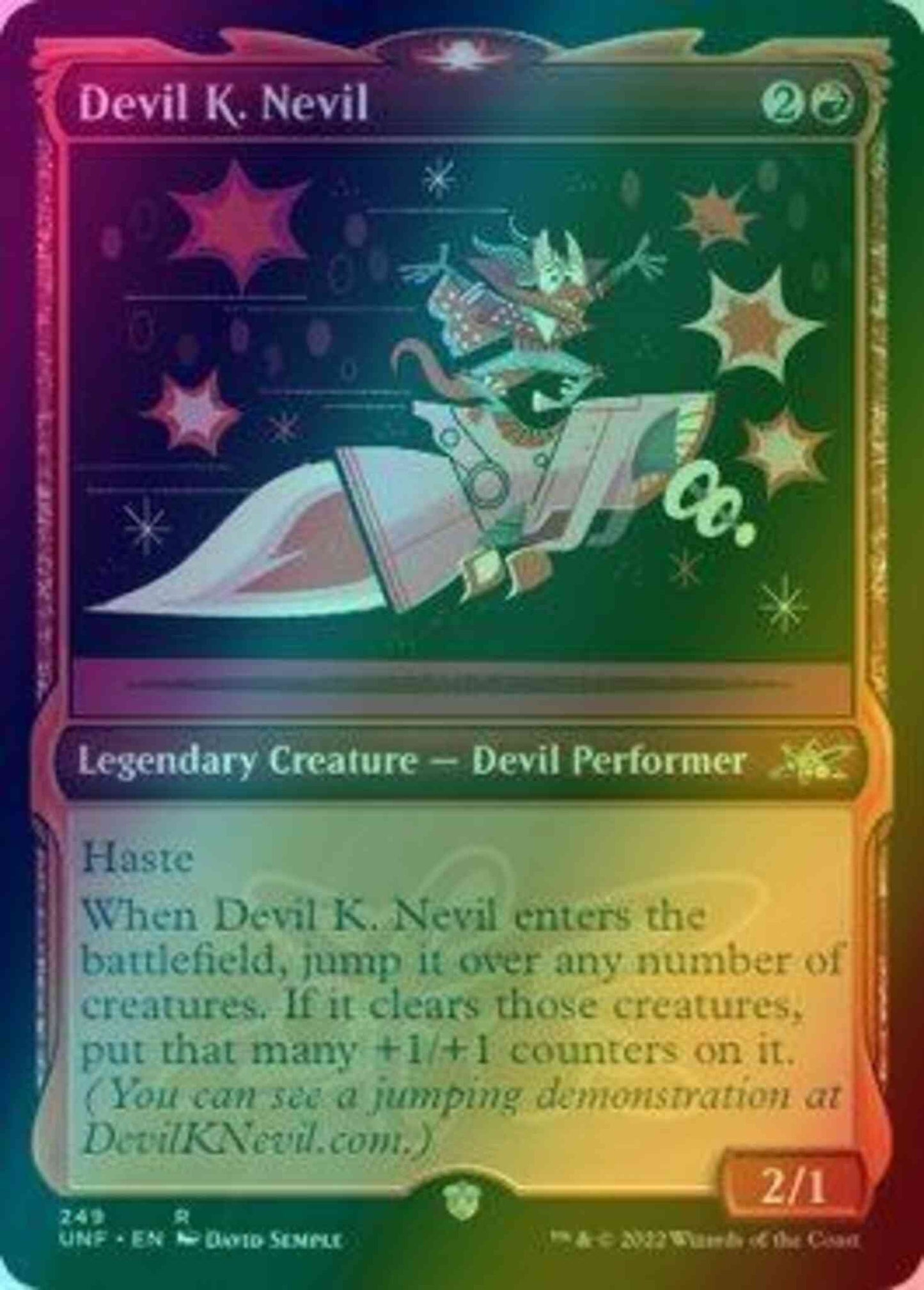 Devil K. Nevil [249] [Showcase Cards of Tomorrow] [Unfinity] [Foil]