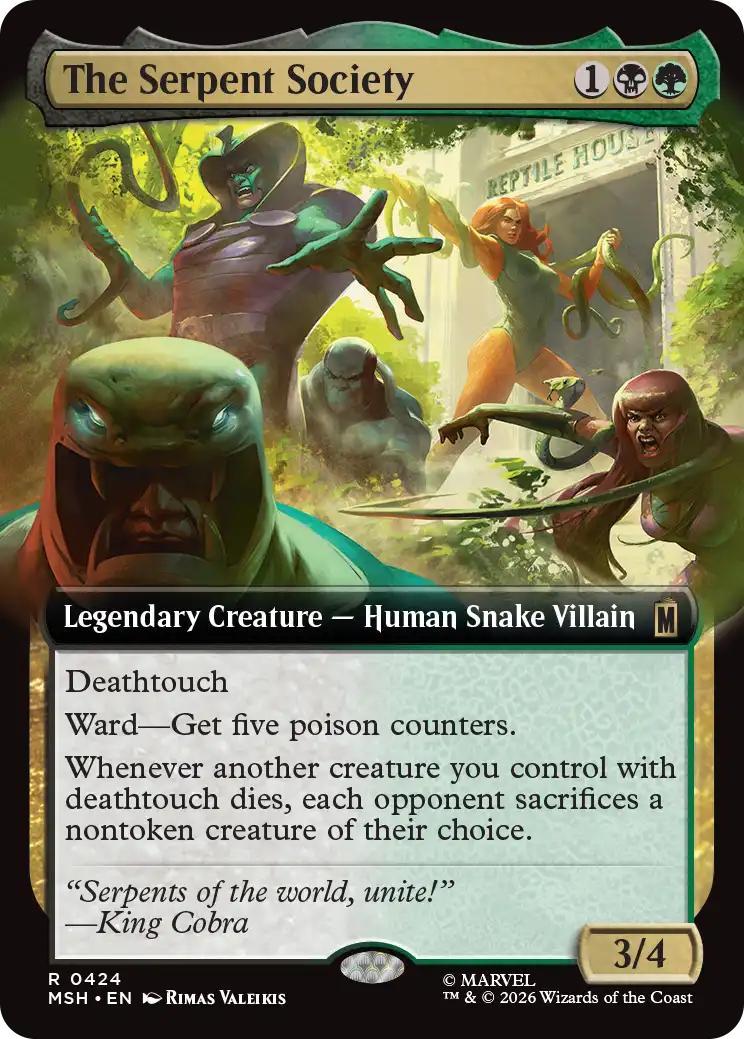 The Serpent Society [424] [Extended Art] [Marvel Super Heroes] [Non-Foil]