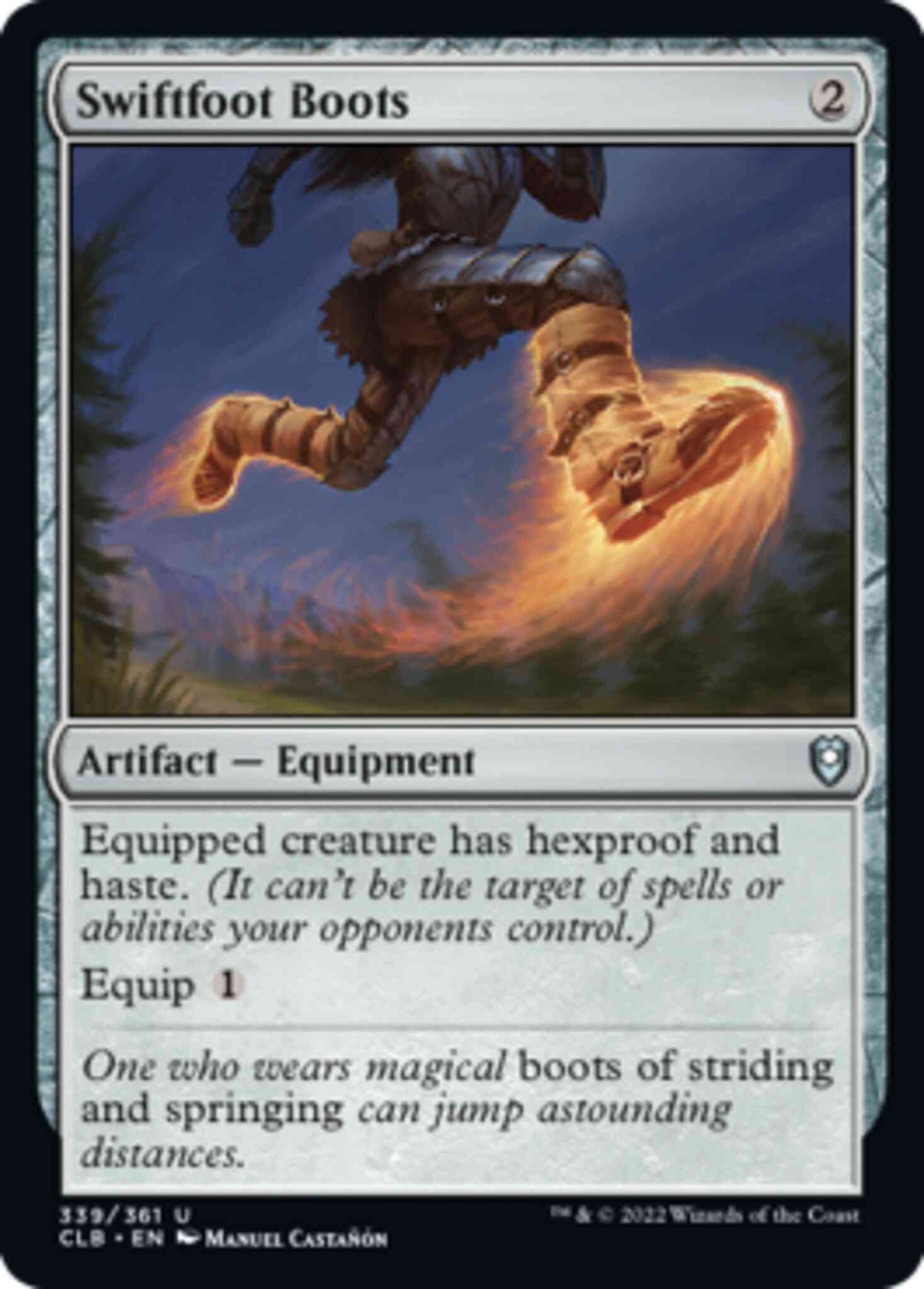 Swiftfoot Boots [339] [Commander Legends: Battle for Baldur's Gate] [Non-Foil]